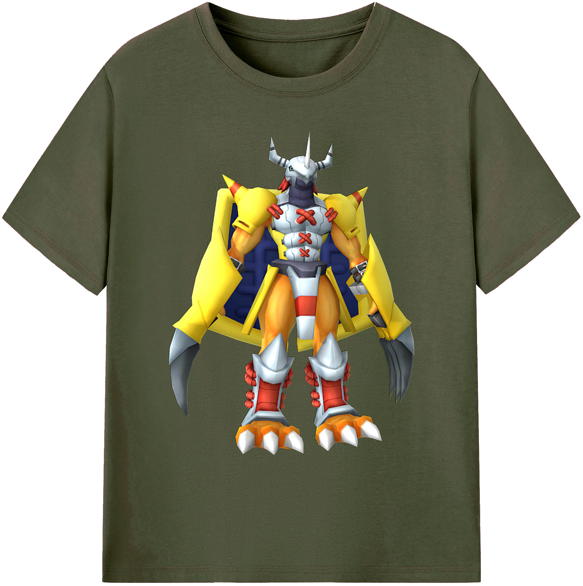 （画像用） Digimon デジタルモンスター/デジモン 綿100％ メンズ半袖Tシャツ｜肌触りやわらか＆通気性